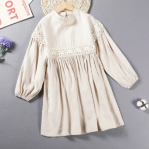 Lace detail dress
