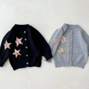 Sequin star cardigan