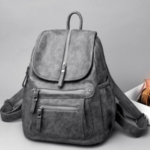 Leather backpack