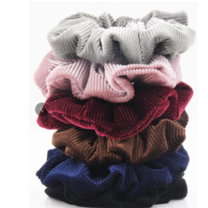 Velvet ribbed scrunchie