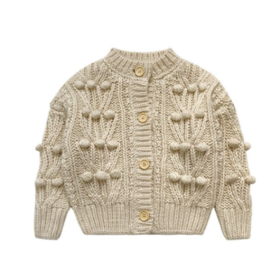 Bubble knit cardigan
