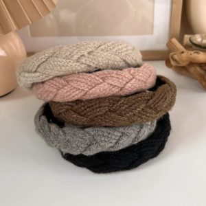 Wool braid headband