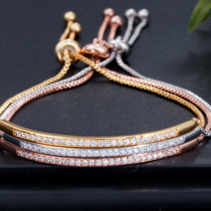 CZ adjustable bracelet