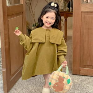 Oversized corduroy dress