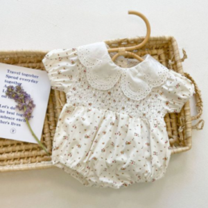 Floral smocked romper