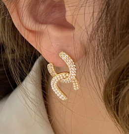 Pearl detail earrings