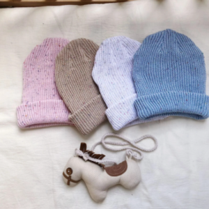 Speckled knit beanie