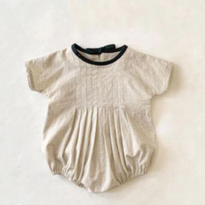 Pleated romper