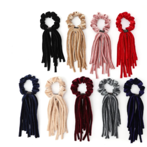 Velvet hair ties