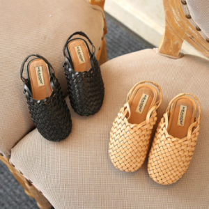 Sling back weave sandals