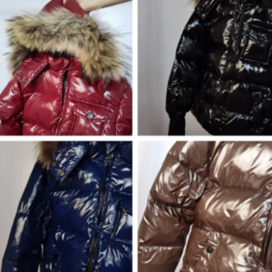 Shiny down puffer coat