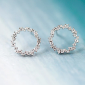CZ ring earrings