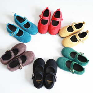 Velvet mary janes