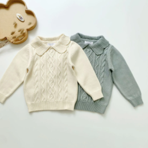 Scallop collar sweater