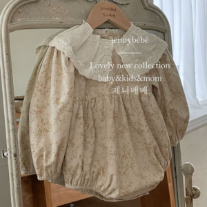 Corduroy floral romper