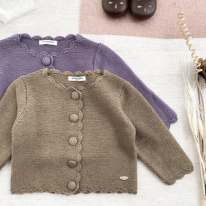 Scallop edge cardigan