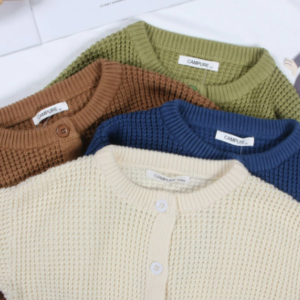 Drop shoulder cardigan