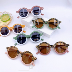 Round colorblock sunglasses