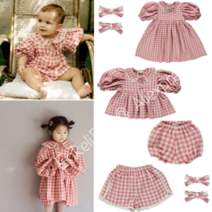 Pink gingham collection