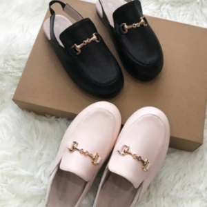 Sling back buckle slides