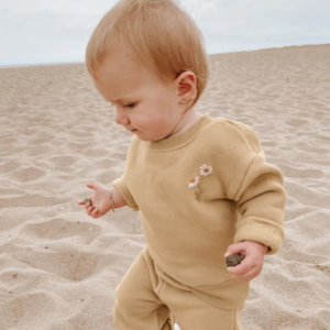 Embroidered sweatshirt set