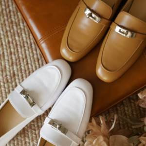 Leather loafers