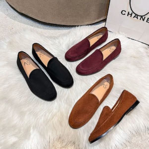 Suede loafers