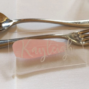 Personalized acrylic place card 50 pc.