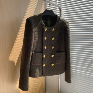 Double breasted tweed jacket