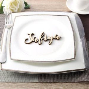 Personalized laser cut names