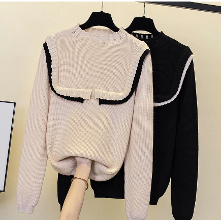 Bib style knit sweater - Ali Favorites
