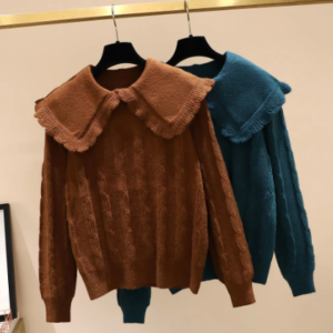 Ruffle collar sweater