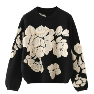 Floral sweater