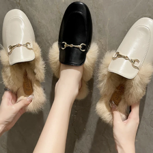Fur trim buckle slides