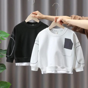 Faux pocket sweatshirt