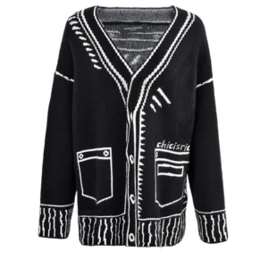 Print detail cardigan