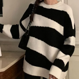 Oversized stripe sweater