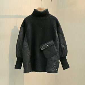 Quilt detail sweater