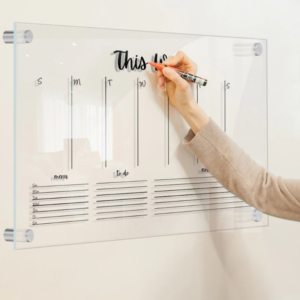 Acrylic weekly/monthly planner