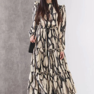 Abstract print dress