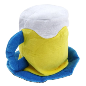 Beer plush hat