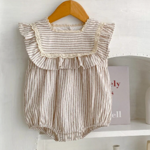 Striped romper