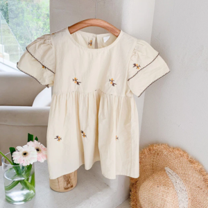 Embroidered floral dress