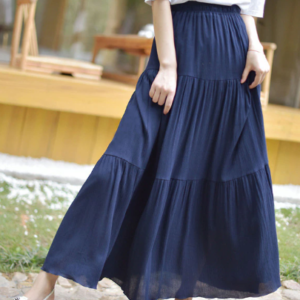 Tiered maxi skirt
