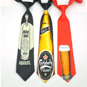 Beer printed tie