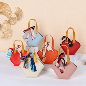 Mini leather handbags 6 pc.