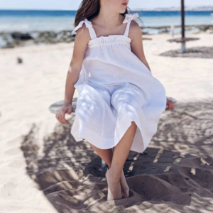 Linen high waist jumper