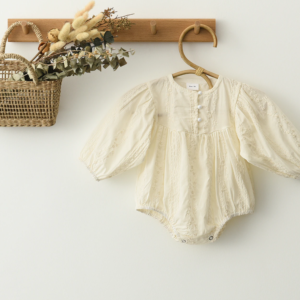 Embroidered romper/set