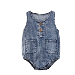 Denim romper