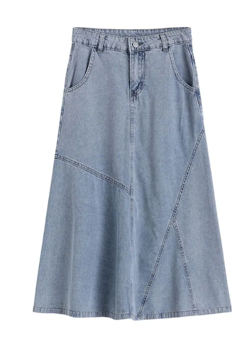 Washed denim skirt - Ali Favorites